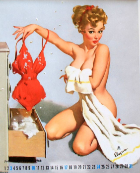 Brown & Bigelow Pin-Up Yearcalendar 1966 Gil Elvgren (7542)